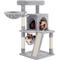 Show in main carousel: Yaheetech 40-in Cat Tower with Condo, Light Gray slide 3 of 10