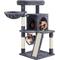 Show in main carousel: Yaheetech 40-in Cat Tower with Condo, Dark Gray slide 2 of 9