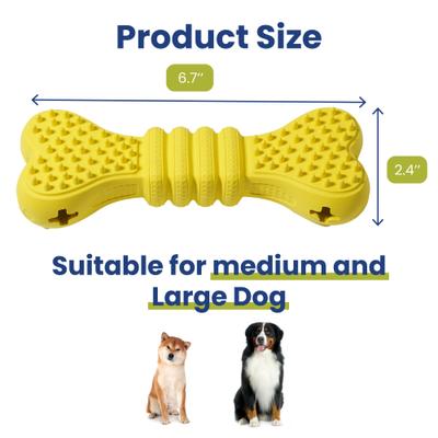 Show full view: PawsPik Bone Treat Dispensing Enrichment Dog Chew Toy slide 9 of 11