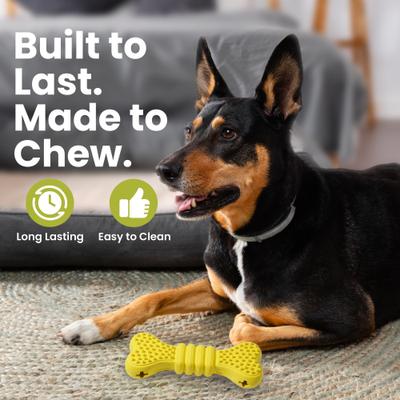 Show full view: PawsPik Bone Treat Dispensing Enrichment Dog Chew Toy slide 7 of 11