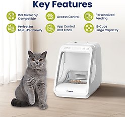 PawsPik Automatic Microchip RFID Cat Feeder, 16-cup slide 2 of 9