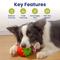 Show in main carousel: PawsPik Strawberry Treat Dispensing Enrichment Dog Chew Toy slide 2 of 12