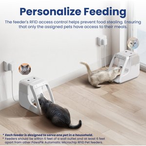 PawsPik Automatic Microchip RFID Dog & Cat Feeder, 16-cup