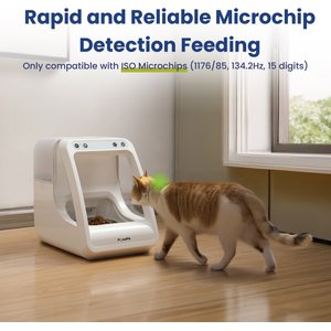 PawsPik Automatic Microchip RFID Dog & Cat Feeder, 16-cup