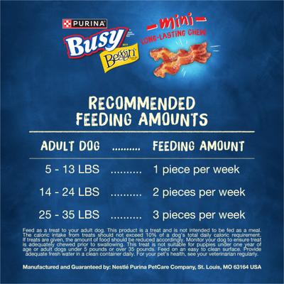 Show full view: Busy Bone with Beggin' Twist'd! Long-Lasting with Real Bacon Mini Dog Treats, 12 count slide 10 of 14