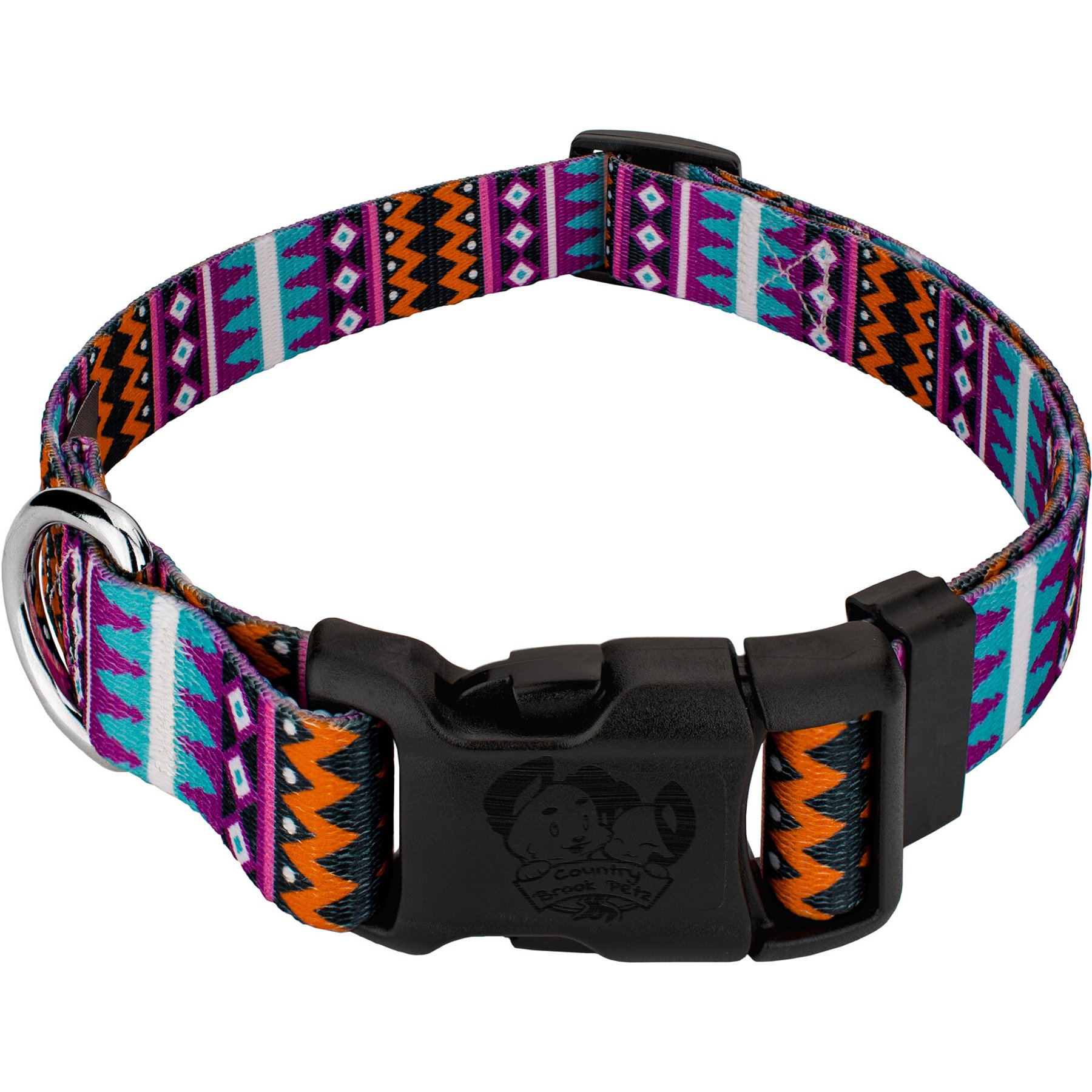 Country Brook Design Deluxe Santa Fe Dog Collar, X-Small