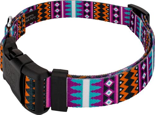 Show full view: Country Brook Design Deluxe Santa Fe Dog Collar, Medium slide 3 of 5