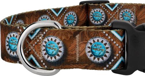Show full view: Country Brook Design Deluxe Saddle Up Dog Collar, Medium slide 5 of 5