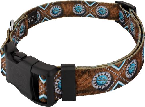 Show full view: Country Brook Design Deluxe Saddle Up Dog Collar, Medium slide 3 of 5
