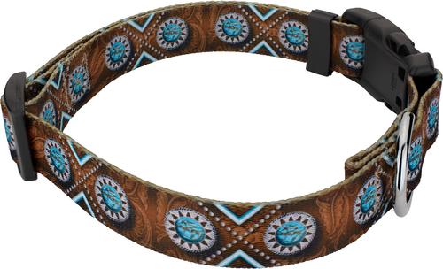 Show full view: Country Brook Design Deluxe Saddle Up Dog Collar, Medium slide 4 of 5