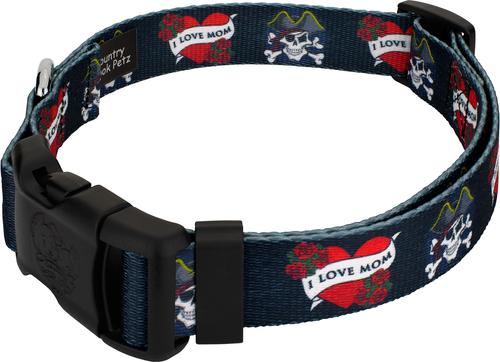 Show full view: Country Brook Design Deluxe I Love Mom Dog Collar, Large slide 3 of 5