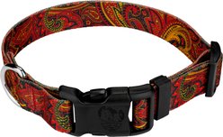 Country Brook Design Deluxe Paisley Dog Collar, Red, Large