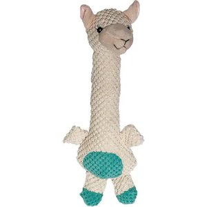Patchwork Pet Long Neck Llama Dog Toy, 14-in