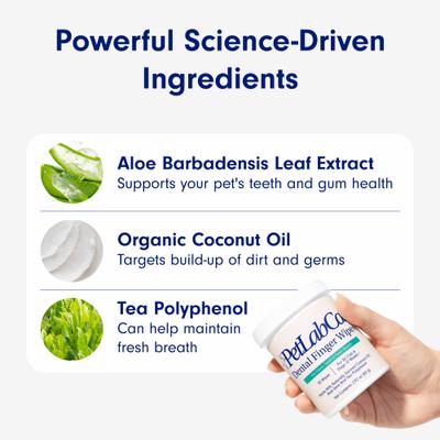 Show full view: PetLab Co. Dental Finger Wipes for Dogs, 30 count slide 6 of 9