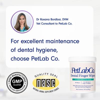 Show full view: PetLab Co. Dental Finger Wipes for Dogs, 30 count slide 3 of 9