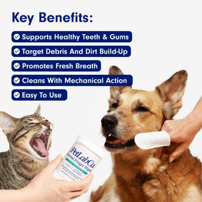 Show full view: PetLab Co. Dental Finger Wipes for Dogs, 30 count slide 4 of 9