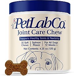 PetLab Co. Joint Care Salmon Flavored Soft Chew Joint Supplement for Dogs, 30 count slide 1 of 7