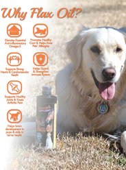 Sammy's Shiny Coat Flaxseed Oil Liquid Supplement for Dogs & Cats, 32-fl oz bottle slide 2 of 3