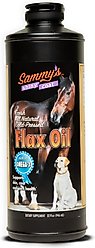 Sammy's Shiny Coat Flaxseed Oil Liquid Supplement for Dogs & Cats, 32-fl oz bottle