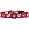 Show in main carousel: ShopInstaPets Wisconsion Badgers Adjustable Dog Collar, Medium: 19-in neck, 3/4-in wide slide 4 of 4
