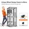 Show in main carousel: TIMHAKA 4 Tier Catio Outdoor Cat House with Wheels, Grey slide 5 of 9