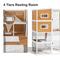 Show in main carousel: TIMHAKA 4 Tier Catio Outdoor Cat House, White/Brown slide 4 of 7