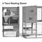 Show in main carousel: TIMHAKA 4 Tier Catio Outdoor Cat House, Grey slide 4 of 7