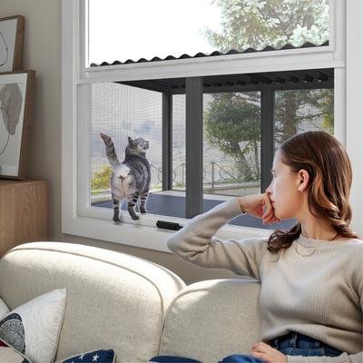 Show full view: TIMHAKA Mosquito Proof Cat Window Perch, Grey slide 5 of 7