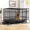 Show in main carousel: TIMHAKA Heavy Duty Dog Crate, Black, 48 inch slide 1 of 8