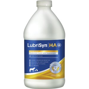 LubriSyn HA Plus MSM Joint Health Liquid Dog, Cat & Horse Supplement, 64-fl oz bottle