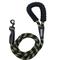 Show in main carousel: Eddie Bauer Round Braided Rope Dog Leash with Foam Handle, 6-ft long, 1/2-in wide, Black slide 1 of 2