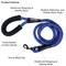 Show in main carousel: Eddie Bauer Round Braided Rope Dog Leash with Foam Handle, 6-ft long, 1/2-in wide, Blue slide 2 of 2