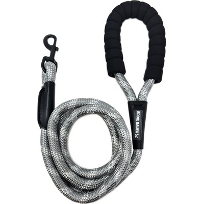 Eddie Bauer Eddie Bauer Round Braided Rope Dog Leash with Foam Handle, 6-ft long, 1/2-in wide, White