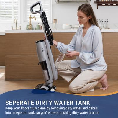 Show full view: Tineco GO H2O Steam Floor Washer Corded, Grey/Black slide 6 of 6