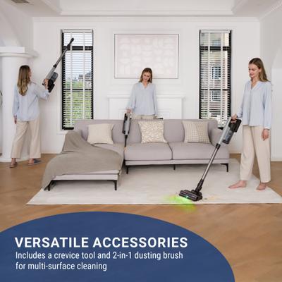 Show full view: Tineco GO Station Cordless Stick Vacuum with Auto, Empty Charging Station, Grey/Black slide 9 of 9