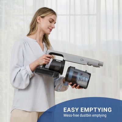 Show full view: Tineco GO Pet Pro Cordless Stick Vacuum with Zero Tangle Brush Technology, Grey/Powder Blue slide 8 of 10