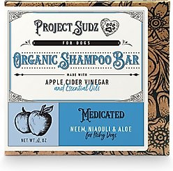 Project Sudz Medicated Dog Shampoo Bar, 4-oz box