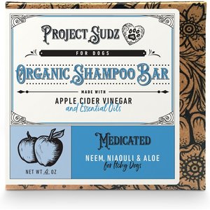 Project Sudz Medicated Dog Shampoo Bar, 4-oz box