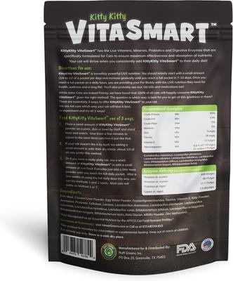 Show full view: Ruff Greens Meow Greens VitaSmart Cat Food Topper, 2.96-oz bag slide 5 of 6