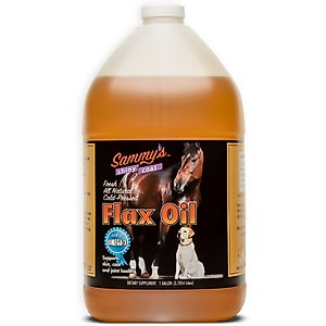 Sammy's Shiny Coat Flaxseed Oil Liquid Supplement for Horses, 1-gal