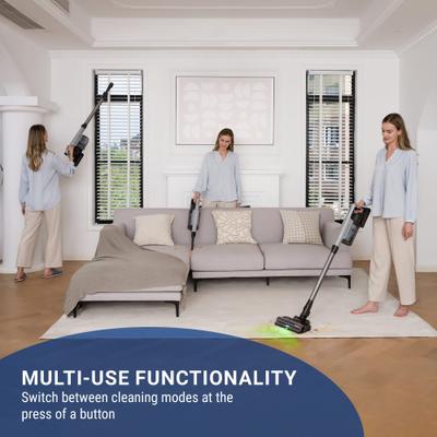 Show full view: Tineco GO Pet Pro Cordless Stick Vacuum with Zero Tangle Brush Technology, Grey/Powder Blue slide 9 of 10