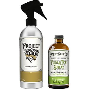 Project Sudz Flea & Tick Relief Spray Concentrate for Dogs & Cats, 4-fl oz bottle
