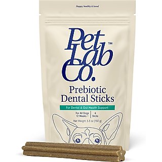 PetLab Co. Prebiotic Dental Sticks Dog Dental Chews, 6 count slide 1 of 9