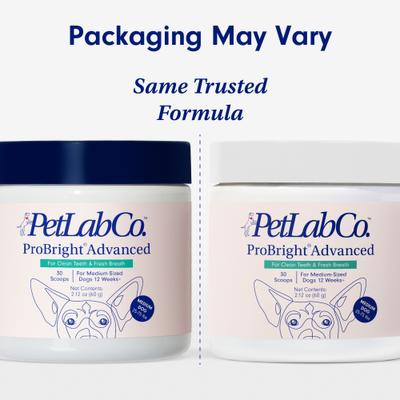 Show full view: PetLab Co. ProBright Advanced Chicken Flavored Powder Dental Supplement for Dogs, Medium Dogs: 2.12-oz jar slide 10 of 11