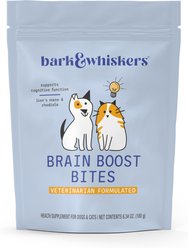 Bark and Whiskers Brain Boost Bites Supplement for Dogs & Cats, 6.34-oz bag