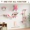 Show in main carousel: Coziwow Wall Mounted Cat Wall Shelves, Set of 5, Pink slide 2 of 7