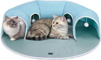 Ownpets Cooling Cat Tunnel Bed, Blue
