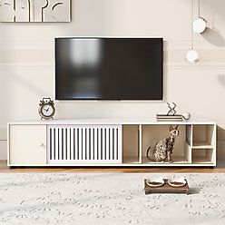 Cesicia Furniture Style TV Stand Cat House slide 2 of 7