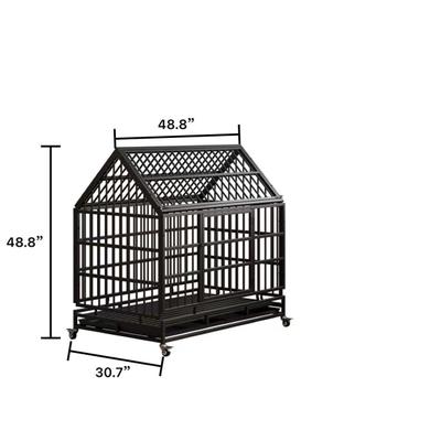 Show full view: Cesicia Wheeled Metal Dog Crate slide 6 of 7