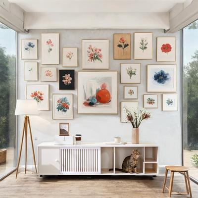 Show full view: Cesicia Furniture Style TV Stand Cat House slide 2 of 7